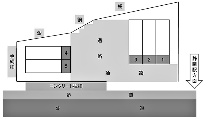 宝台院踏切跡月極駐車場