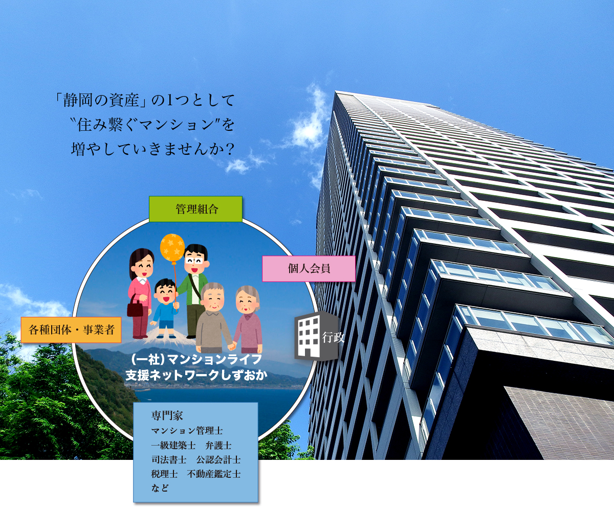 「静岡の資産」の1つとして”住み繋ぐマンション”を増やしていきませんか？
